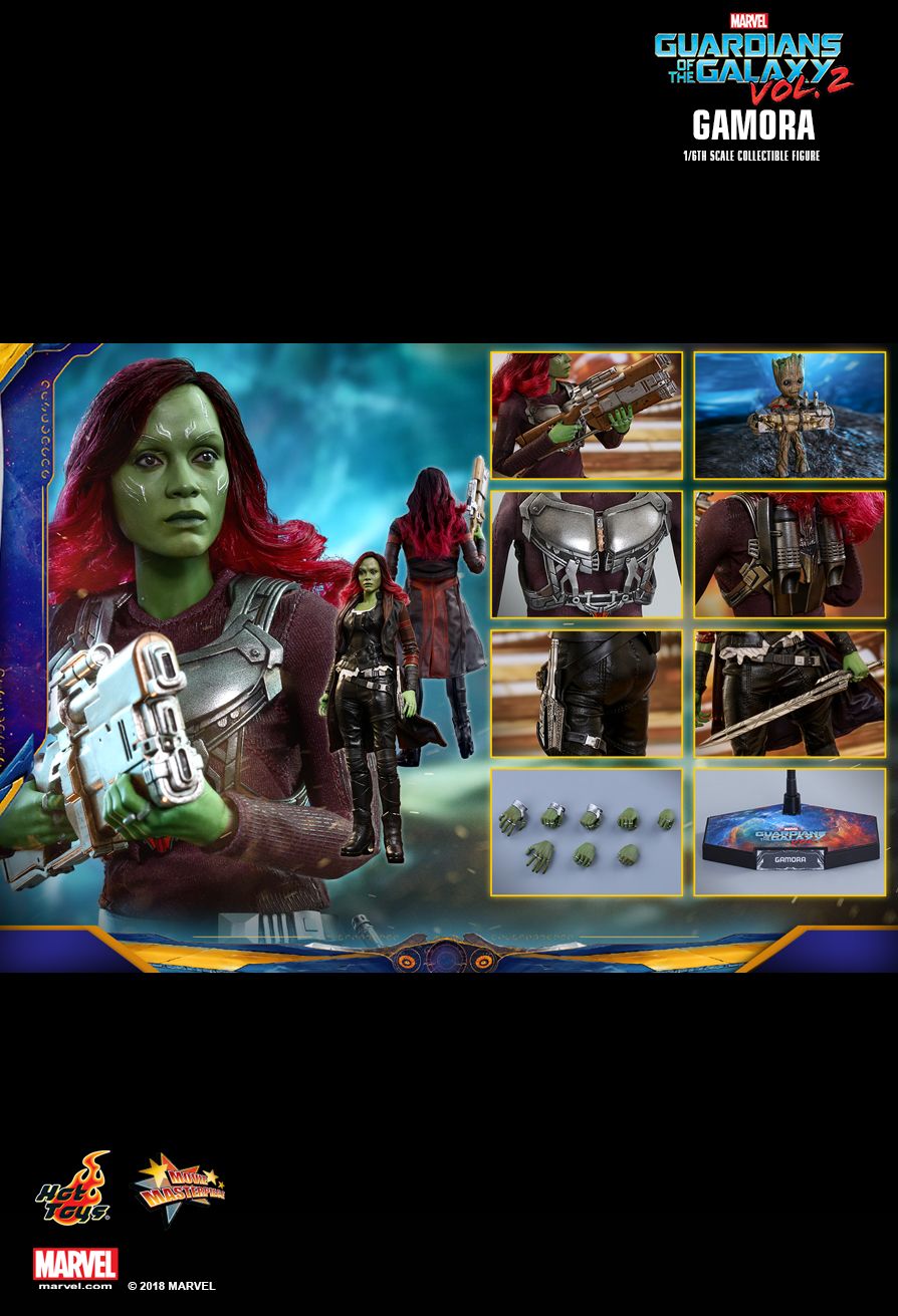 Gamora   Sixth Scale figure by Hot Toys  Guardians of the Galaxy Vol 2 